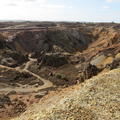 view into the Great Opencast from the northern ridge