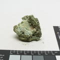 pale yellowish-green specimen of cuprian melanterite which has dehydrated over time during storage