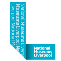 National Museums Liverpool logo - a blue banner in the shape of an 'L'